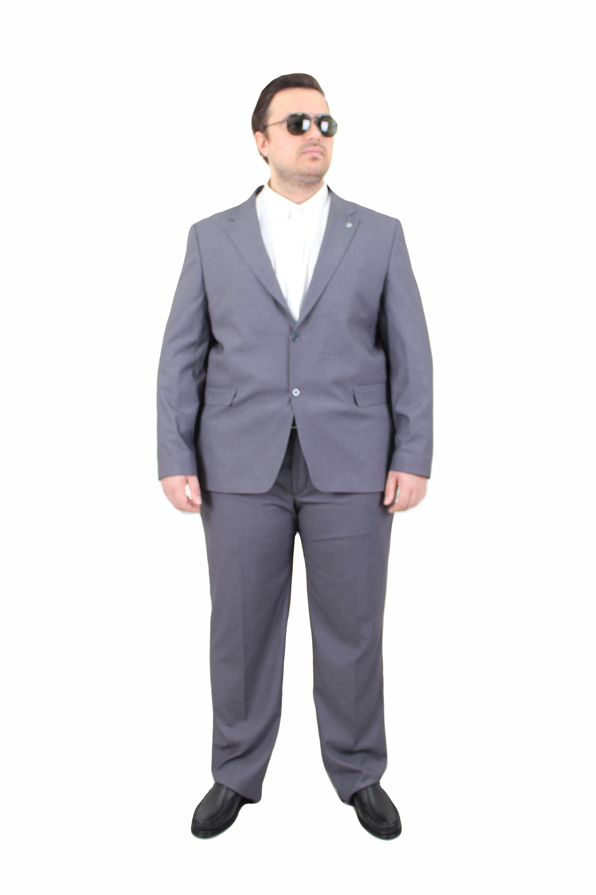 Mocgrande Erkek Büyük Beden 6 Drop Takım Elbise PARIS 071010 FUME