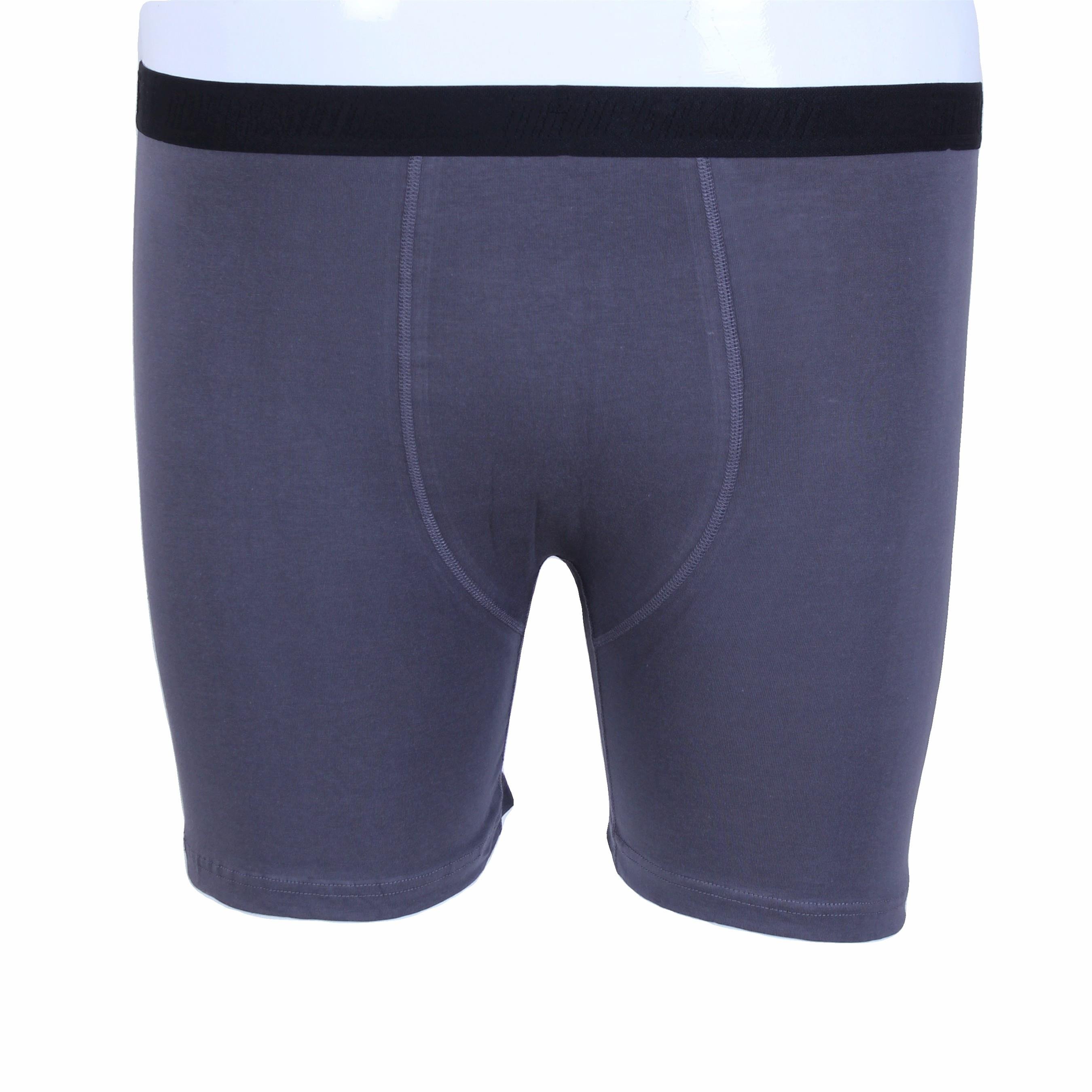 MocGrande Erkek Büyük Beden Likralı Uzun Paça Boxer 11906 FUME