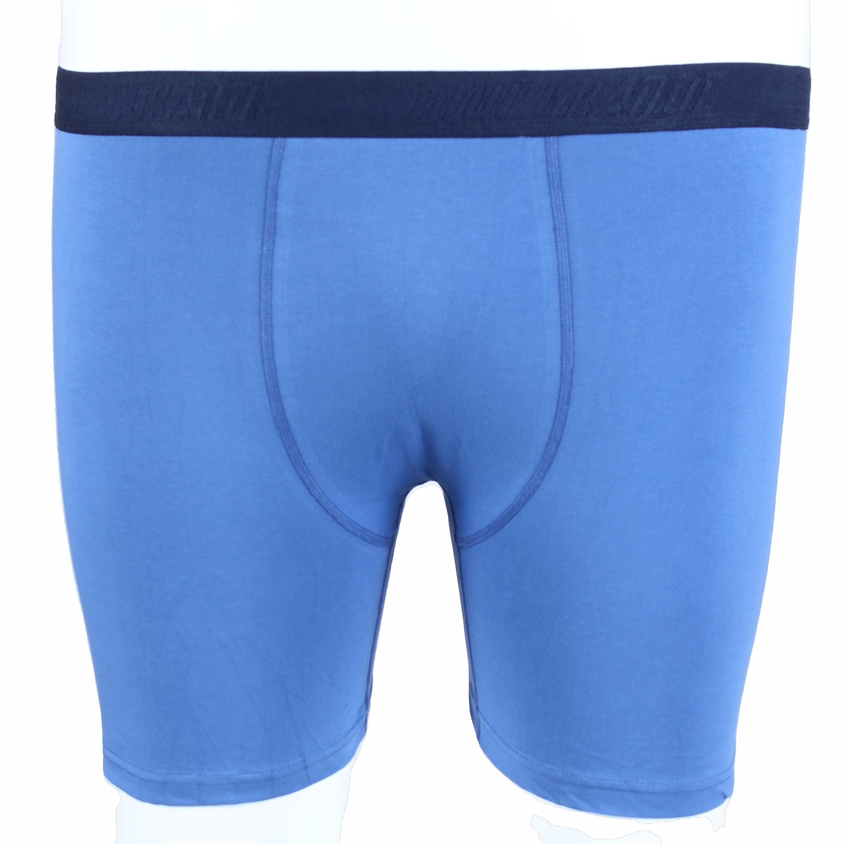 MocGrande Erkek Büyük Beden Likralı Uzun Paça Boxer 11906 INDIGO