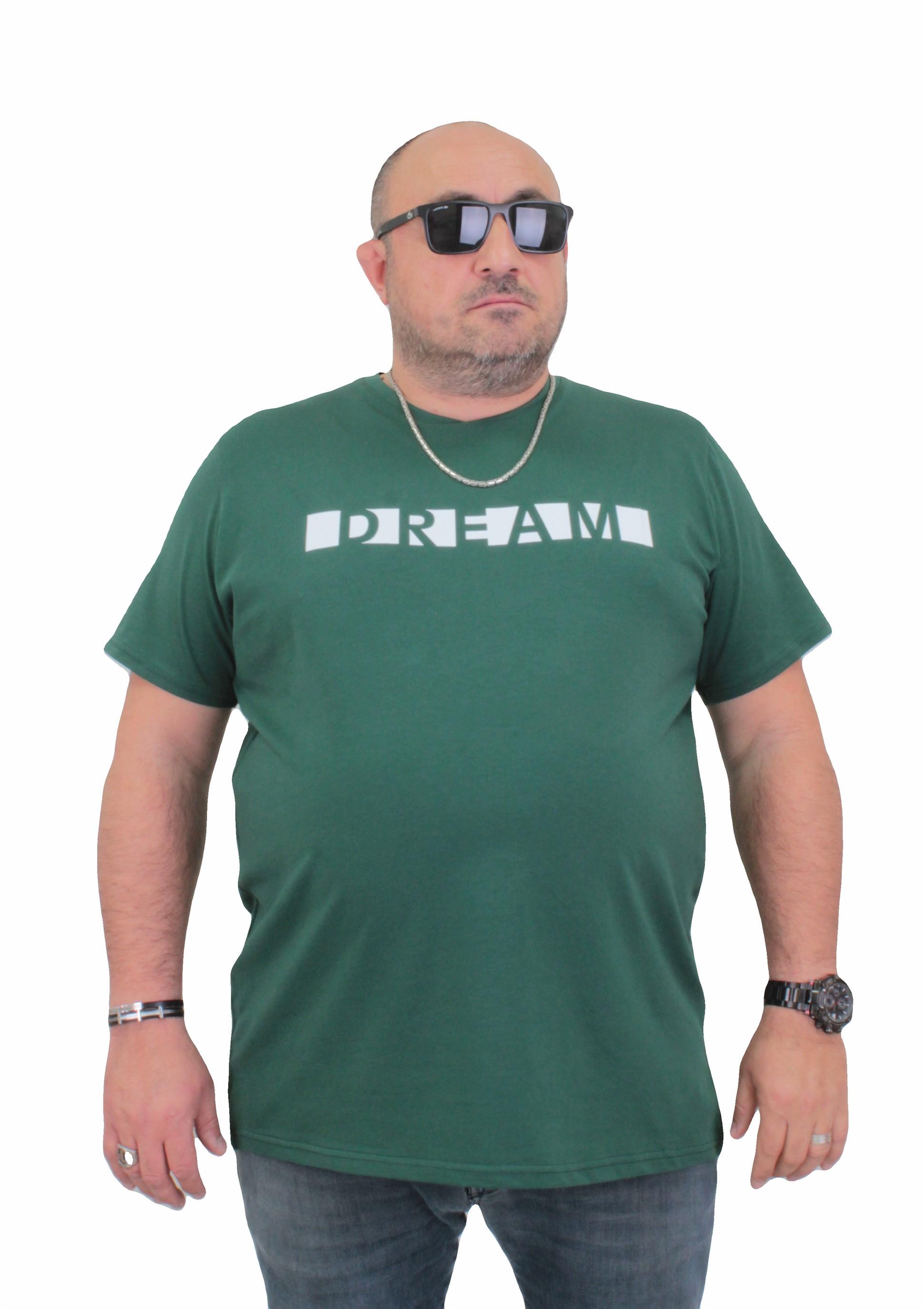 Mocgrande Erkek Büyük Beden Sıfır Yaka Tişört Dream 24140 NEFTI