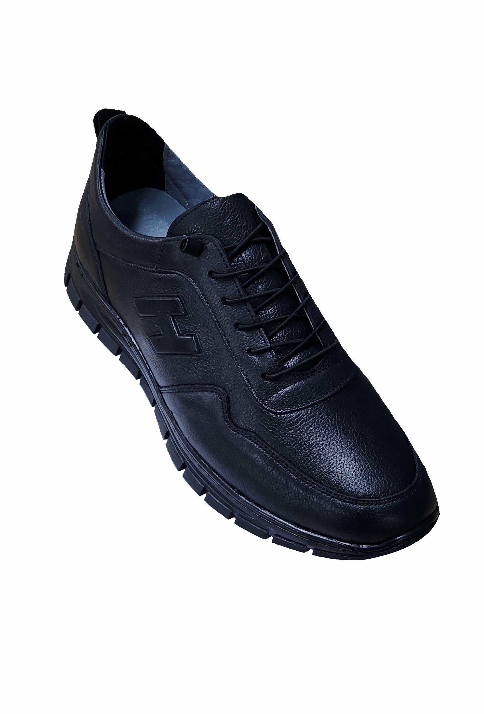 Mocgrande Erkek Hakiki Deri Bağcıklı Ayakkabı 15206 SIYAH