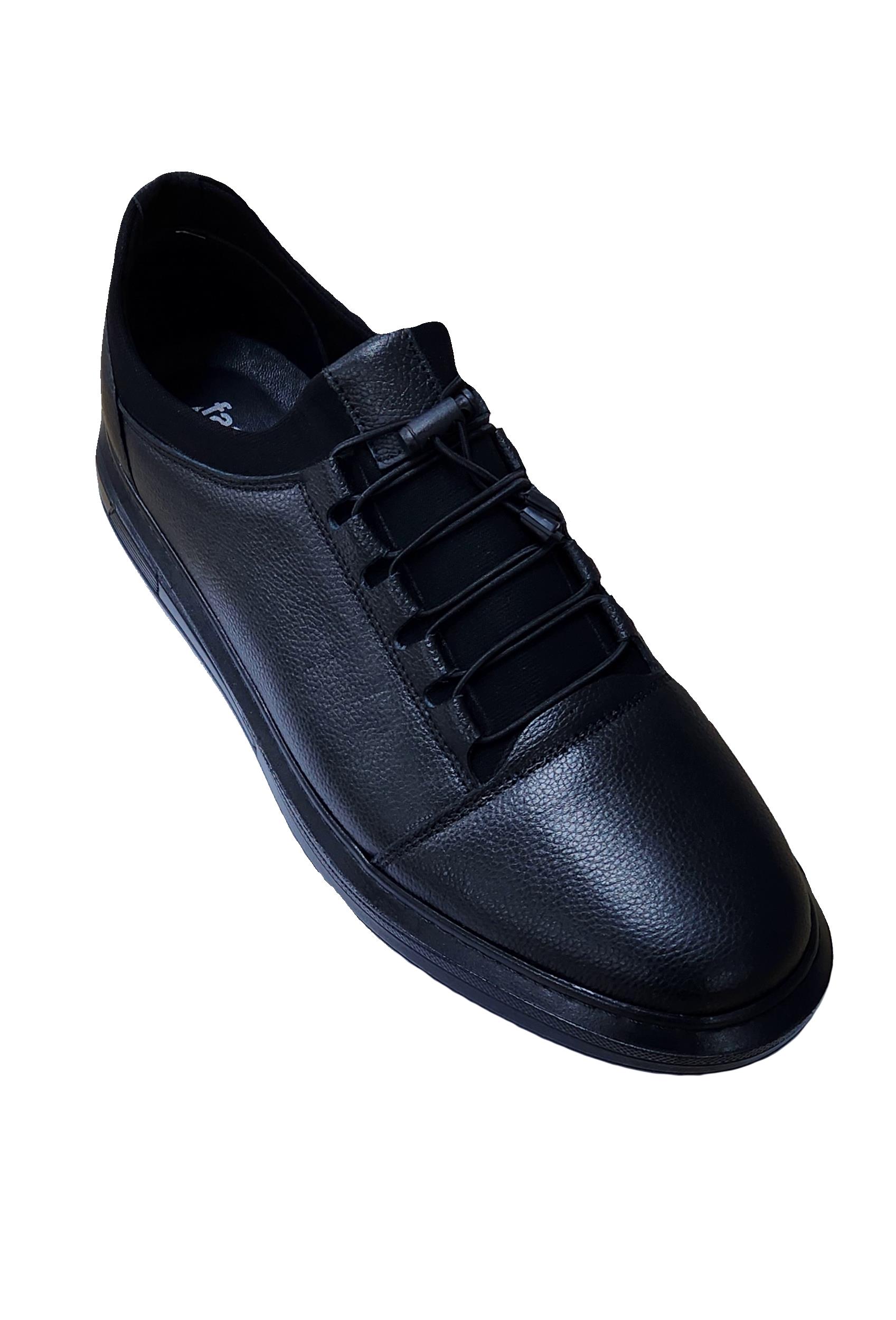 Mocgrande Erkek Hakiki Deri Süs Bağlı Ayakkabı 15210 SIYAH