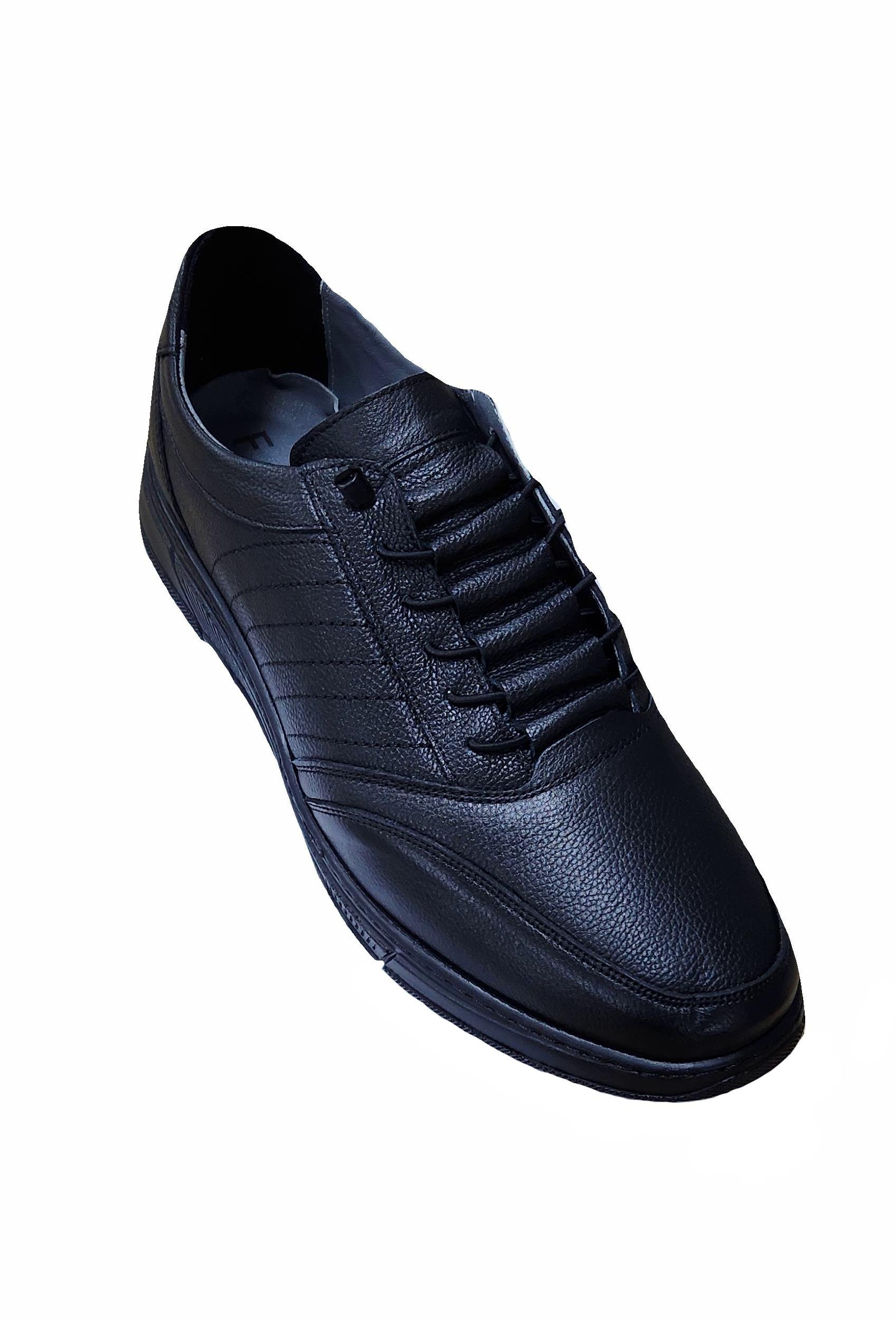 Mocgrande Erkek Hakiki Deri Süs Bağlı Ayakkabı 15208 SIYAH