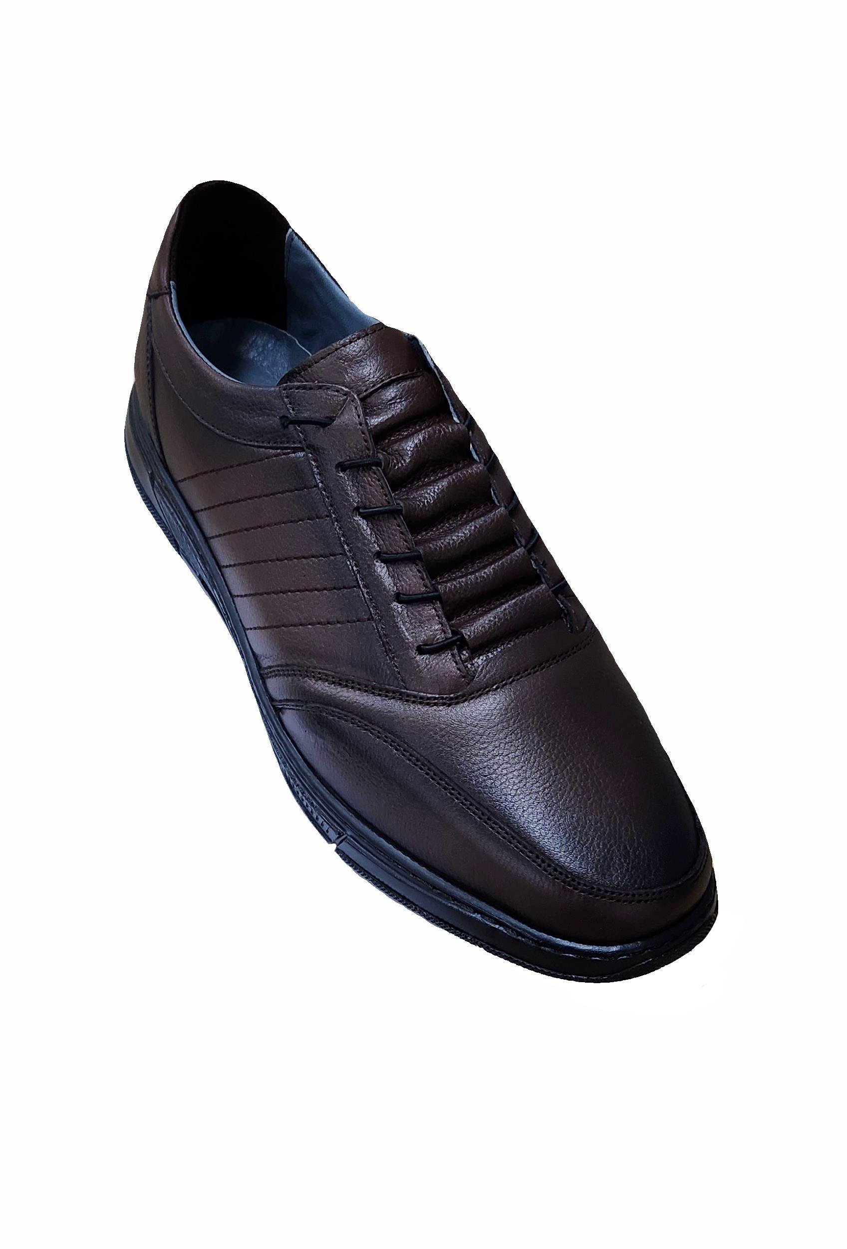 Mocgrande Erkek Hakiki Deri Süs Bağlı Ayakkabı 15208 KAHVERENGİ