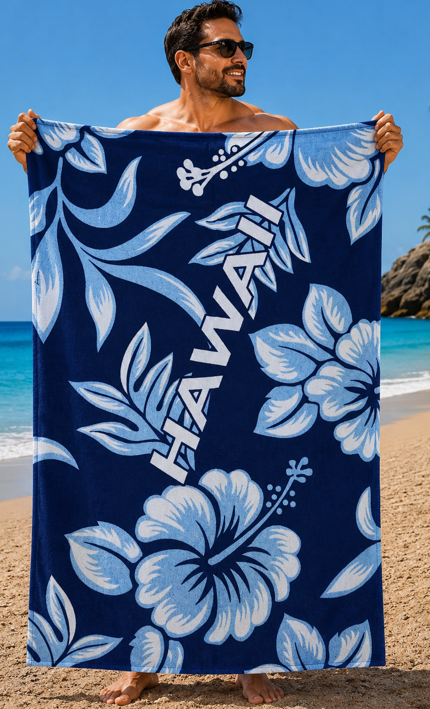 Mocgrande Plaj Havlusu 75 X 150 Hawaii Breeze 42100 Marin