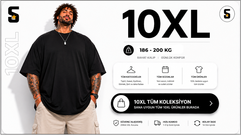 10XL Bedene Göre Alışveriş