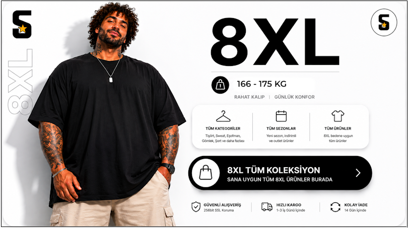 8XL Bedene Göre Alışveriş
