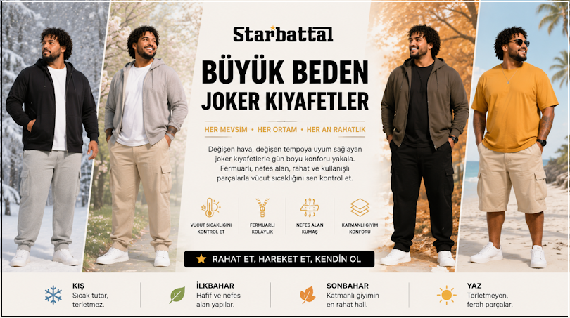 BÜYÜK BEDEN OLUNCA JOKER KIYAFETLER İHTİYAÇ OLDU