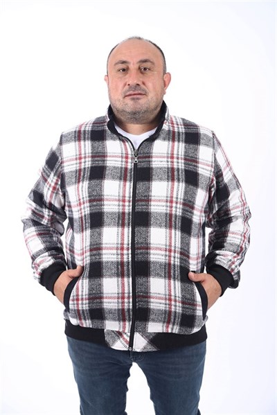 Starbattal Büyük Beden Dik Yaka Sweat Oduncu 22219-2243