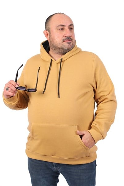 Starbattal Büyük Beden Erkek Basic Sweat Kapüşonlu 11700-31