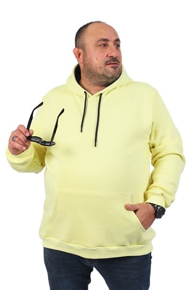 Starbattal Büyük Beden Erkek Basic Sweat Kapüşonlu 11700-52