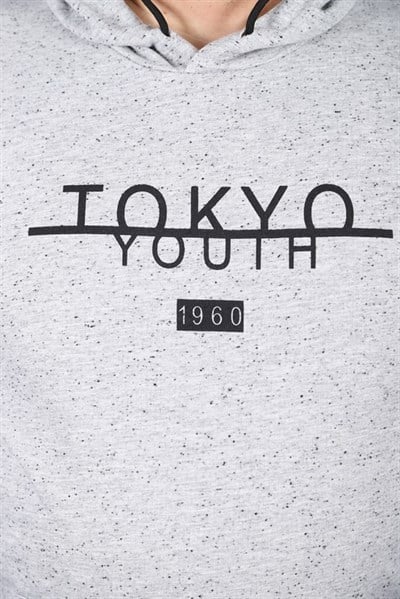 Starbattal Büyük Beden Erkek Sweat  Kapüsonlu Tokyo 22702-1318