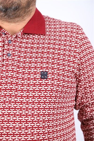Starbattal Büyük Beden Erkek Sweatshirt Polo Yaka 22714-714