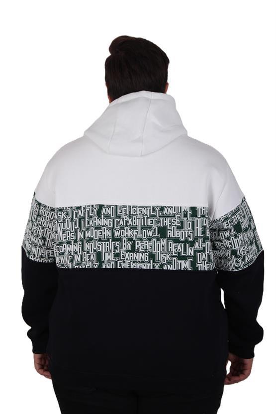 Starbattal Büyük Beden Kapüşonlu 3ip Sweat Transforming 25713 EKRU