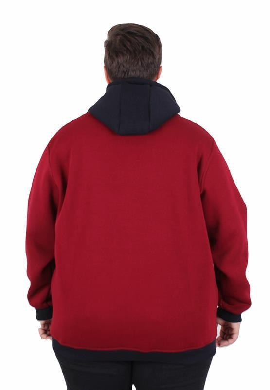 Starbattal Büyük Beden Kapüşonlu 3ip Sweat Beauty 25714 MURDUM