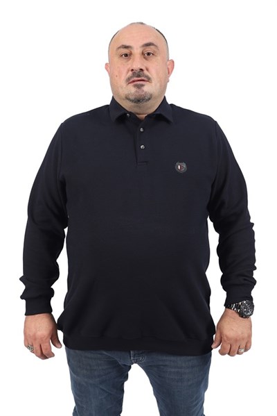 Starbattal Büyük Beden Polo Yaka Sweat West Coast 22711-1073