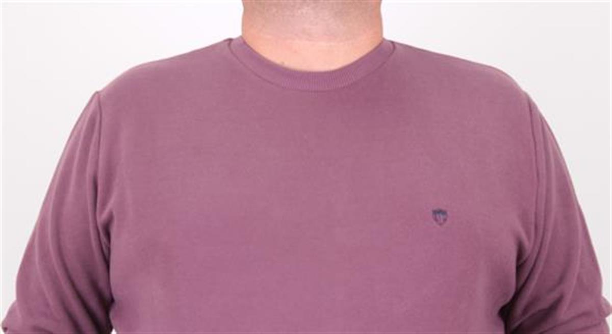 Starbattal Büyük Beden Selanik Classic Sweat 23200 Eflatun