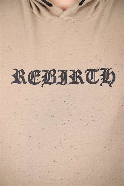 Starbattal Büyük Beden Sweatshirt Kapşonlu Rebirth 22701-1374