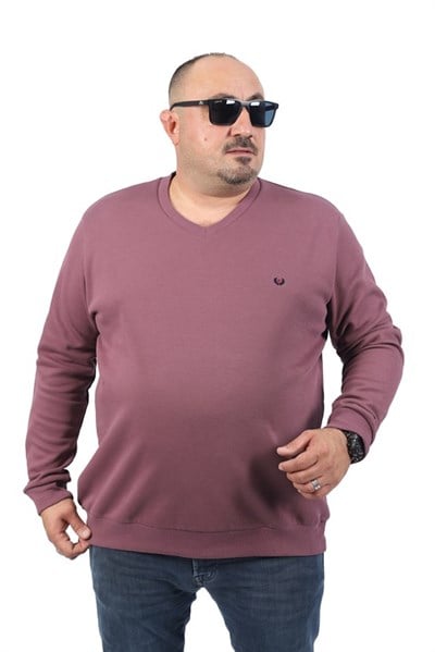 Starbattal Büyük Beden V Yaka Double Face Basic 22720-1897