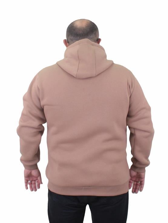 Starbattal Fermuarlı Kapuşonlu Büyük Beden Sweat Adventure 23220 S.KAHVE