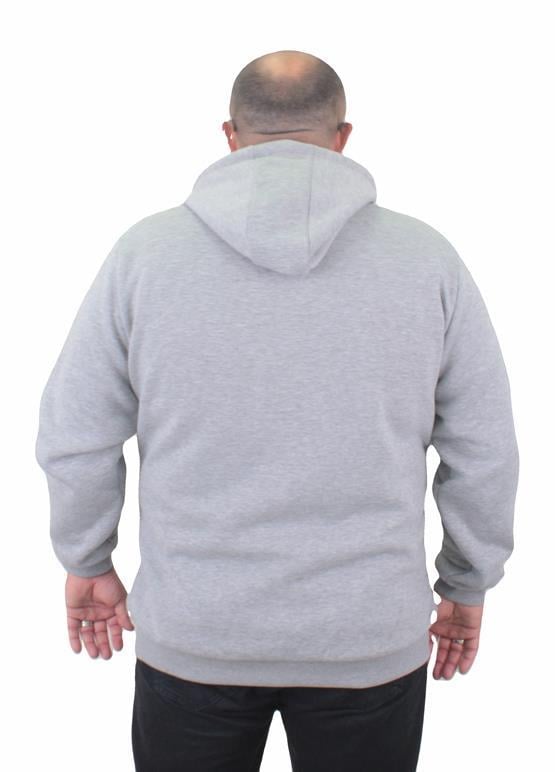 Starbattal Fermuarlı Kapuşonlu Büyük Beden Sweat Adventure 23220 GRI MELANJ