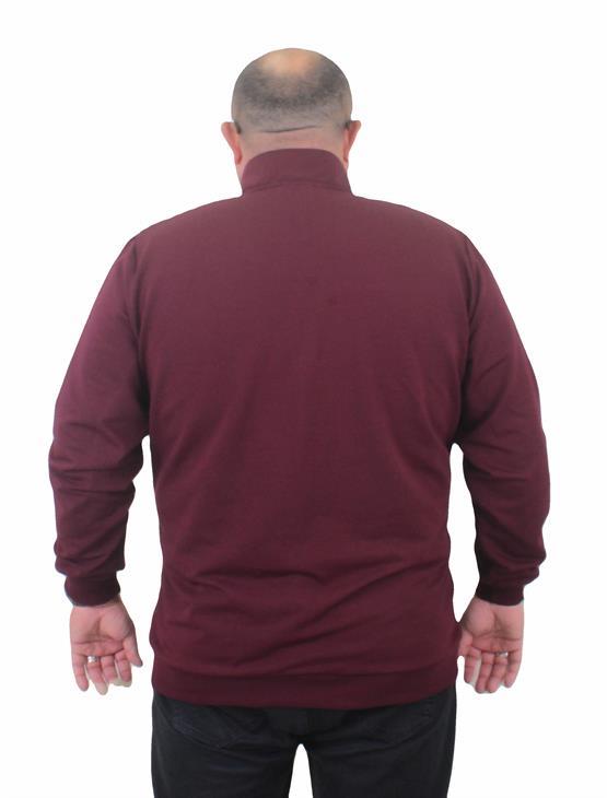 Starbattal Büyük Beden Basic Mevsimlik Fermuarlı Sweatshirt 22750 MURDUM