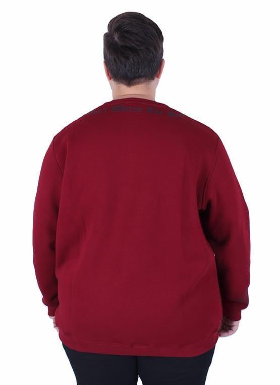 Starbattal Büyük Beden Bisiklet Yaka 3ip Sweat Dream 25715 MURDUM