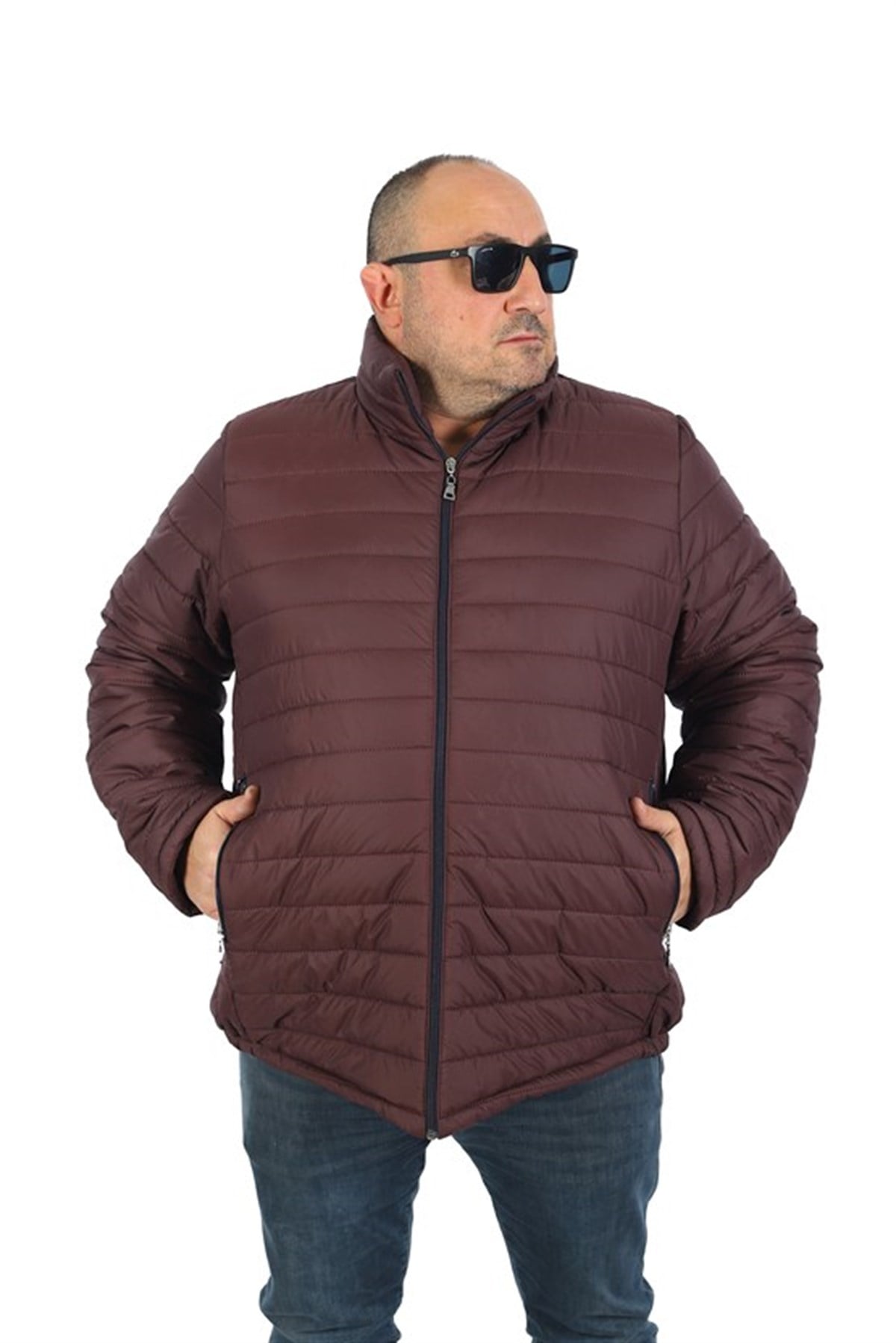 Starbattal Büyük Beden Jessica Su İtici Mont 22820 BORDO