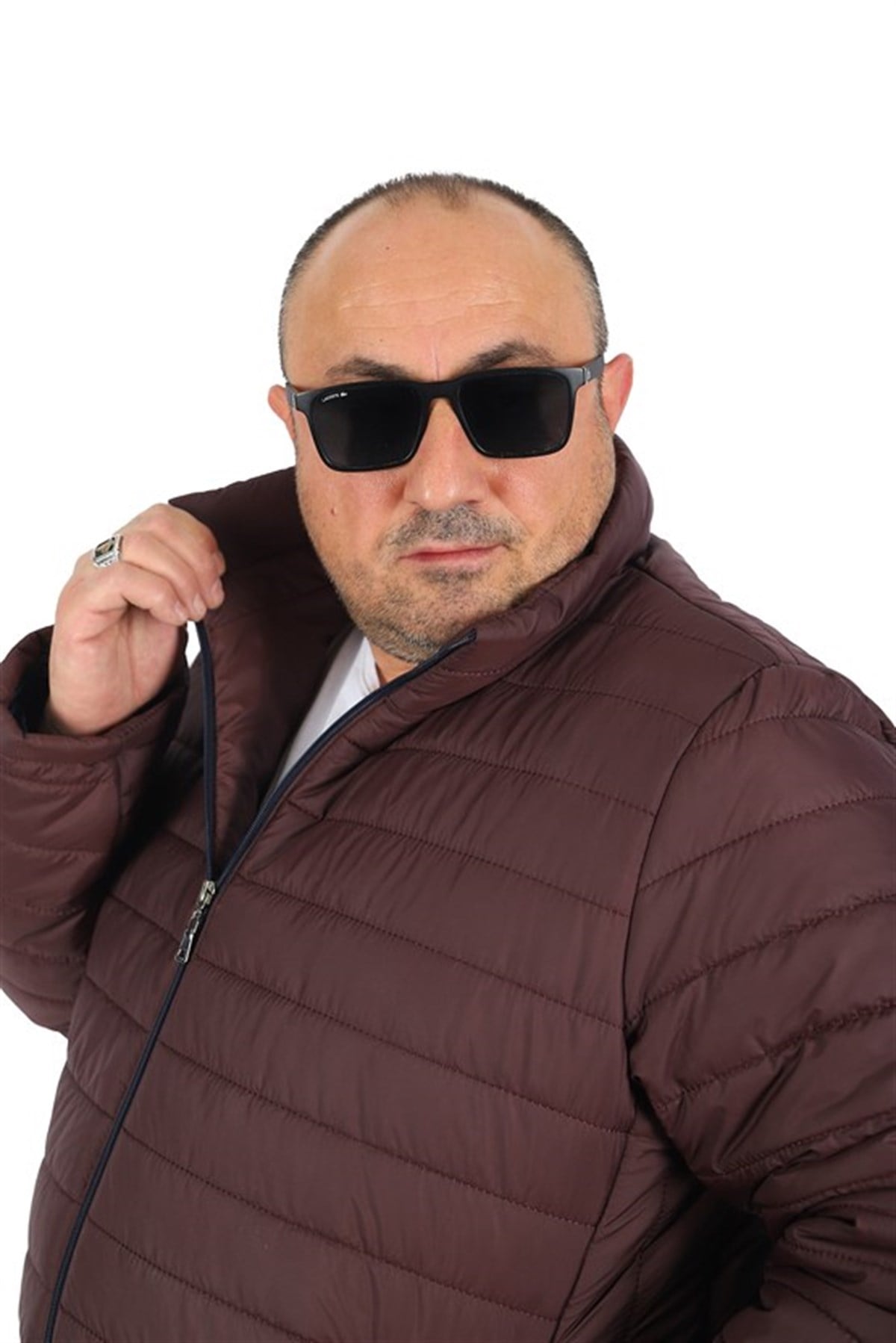 Starbattal Büyük Beden Jessica Su İtici Mont 22820 BORDO