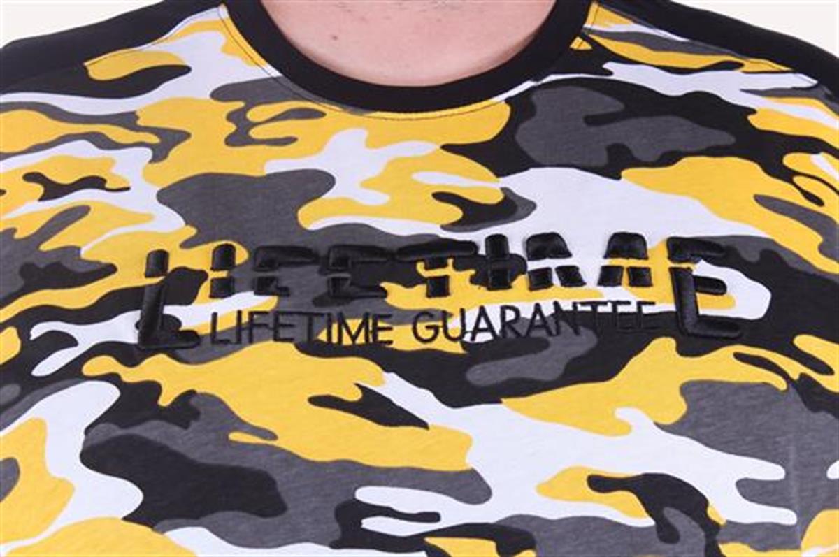 Starbattal Büyük Beden Shoulder Line Camouflage Erkek Tişört 23147 HARDAL