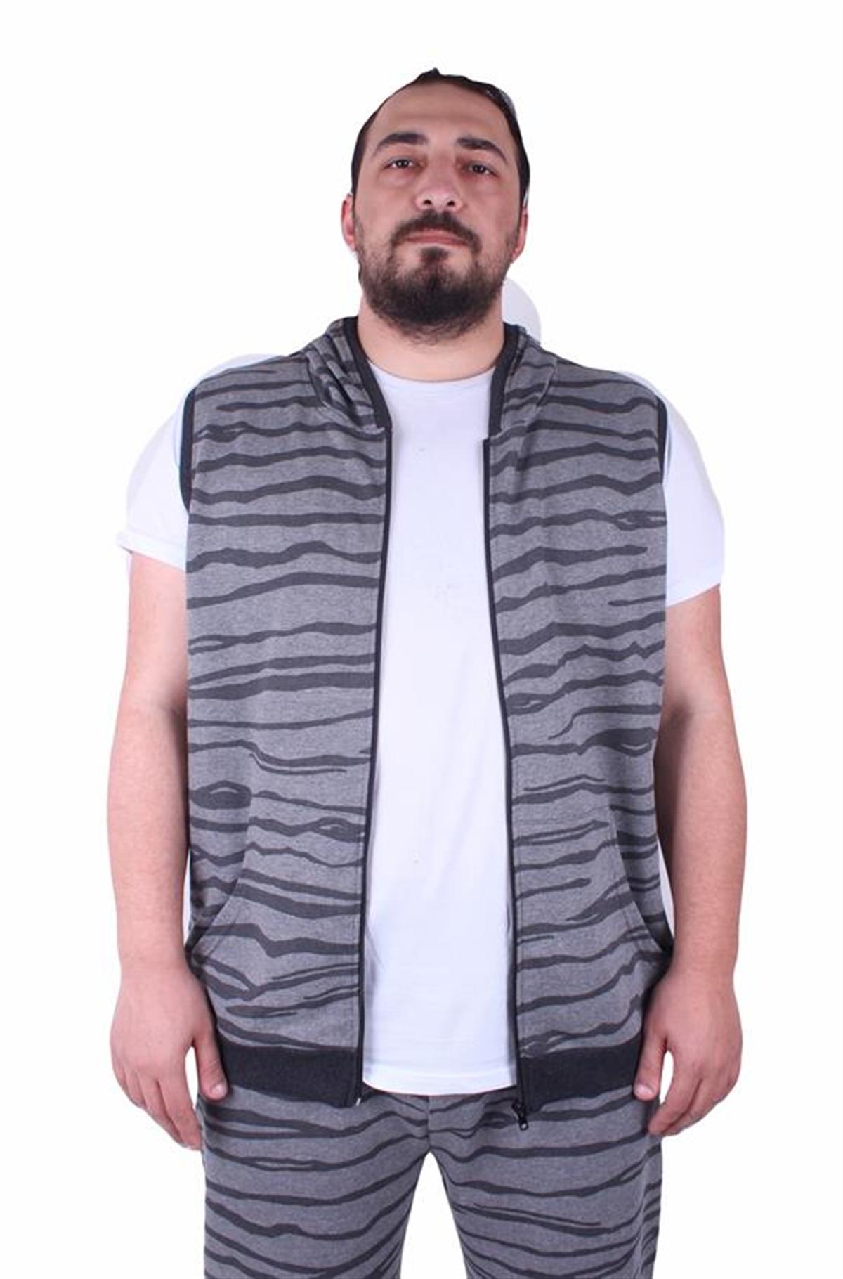 Starbattal Büyük Beden Unisex Yelek 23600 GRI