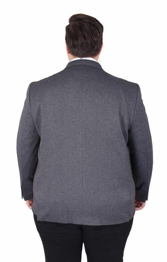 Starbattal Erkek Büyük Beden 4 Drop Blazer Sedef Ceket 500606 SIYAH