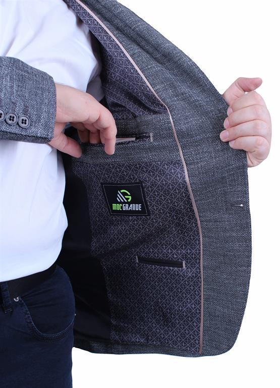 Starbattal Erkek Büyük Beden 6 Drop Blazer Tuna Ceket 500601 SIYAH