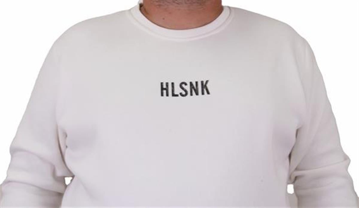 Starbattal Erkek Büyük Beden Sıfır Yaka Sweat Hlsnk 23204 EKRU