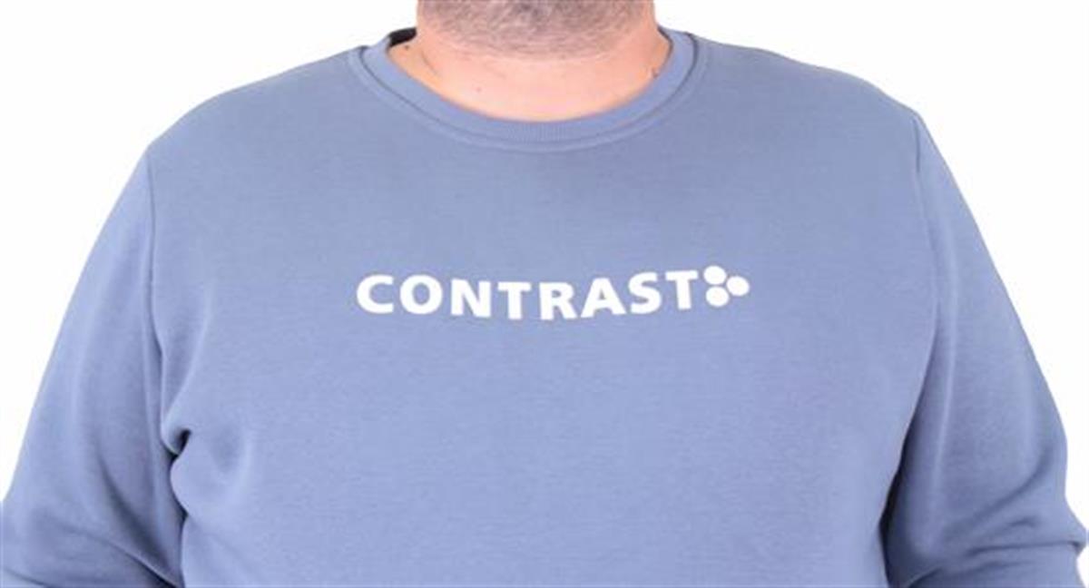 Starbattal Erkek Büyük Beden Sıfır Yaka Sweat Bless 23205 MAVI