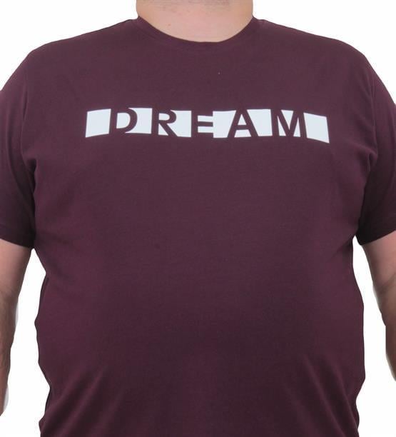 Starbattal Erkek Büyük Beden Sıfır Yaka Tişört Dream 24140 MURDUM