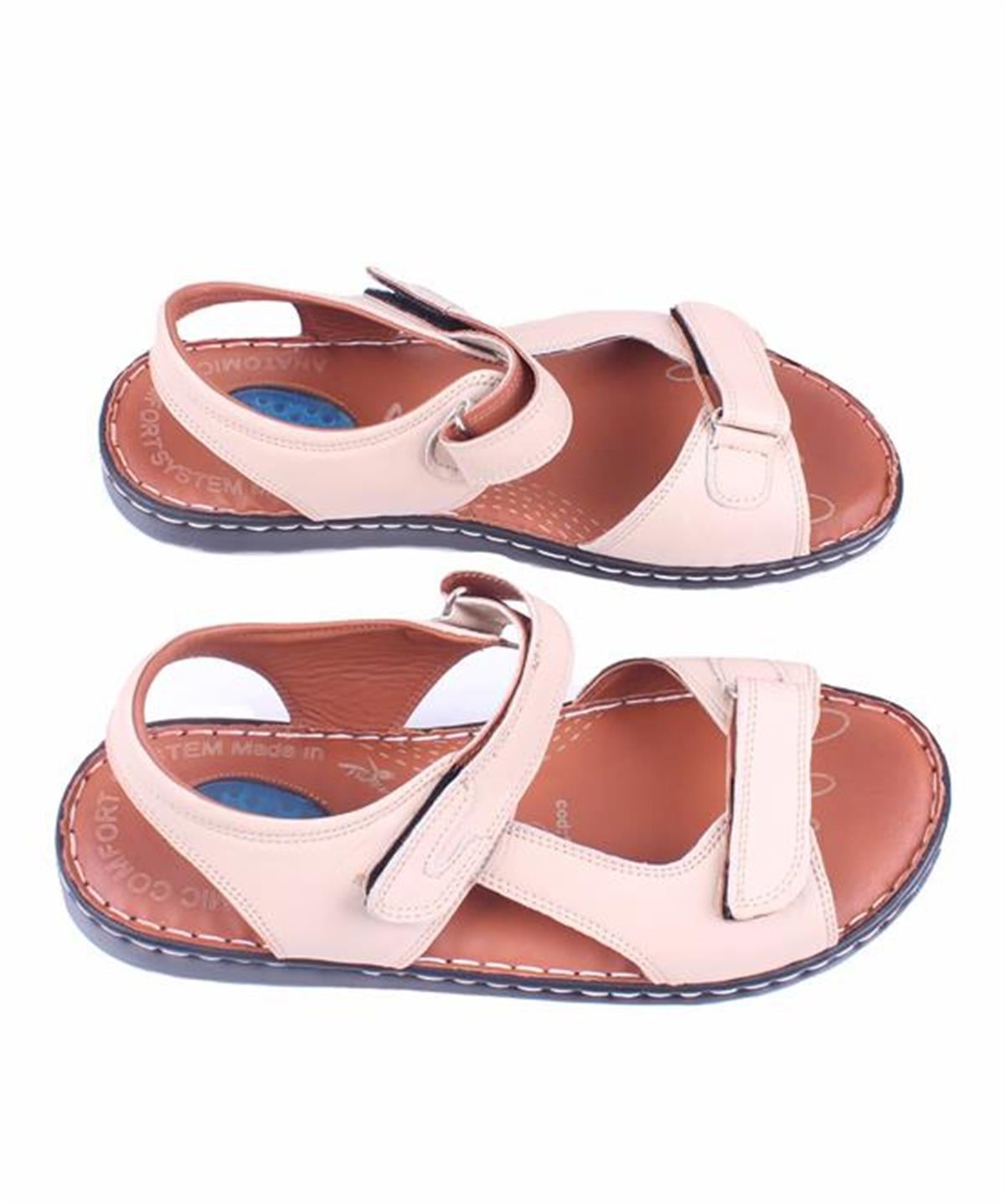 Starbattal Erkek Hakiki Deri Comfort Sandalet 15120 BEJ