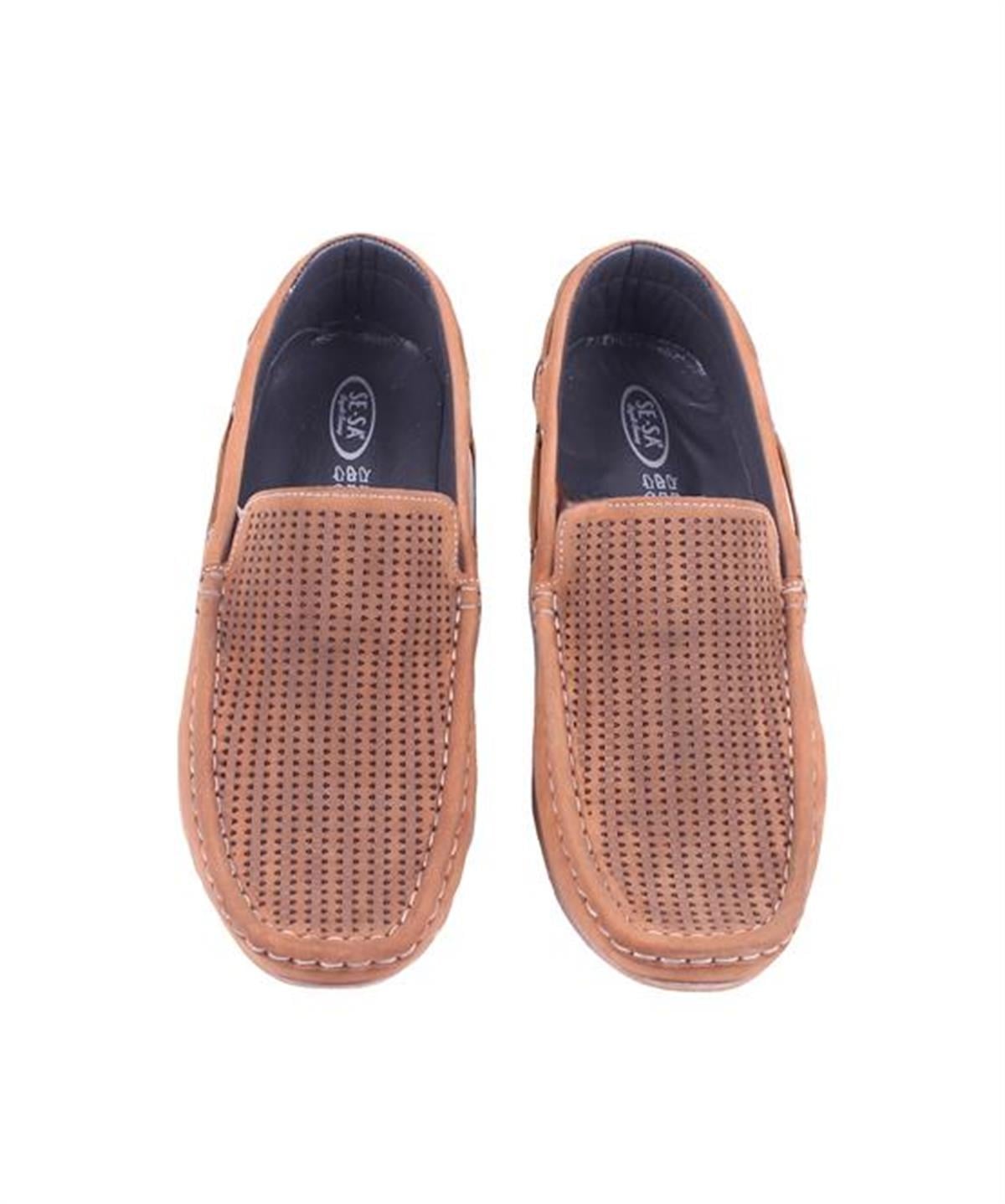Starbattal Erkek Hakiki Nubuk Deri Loafer Ayakkabı 15200 TABA