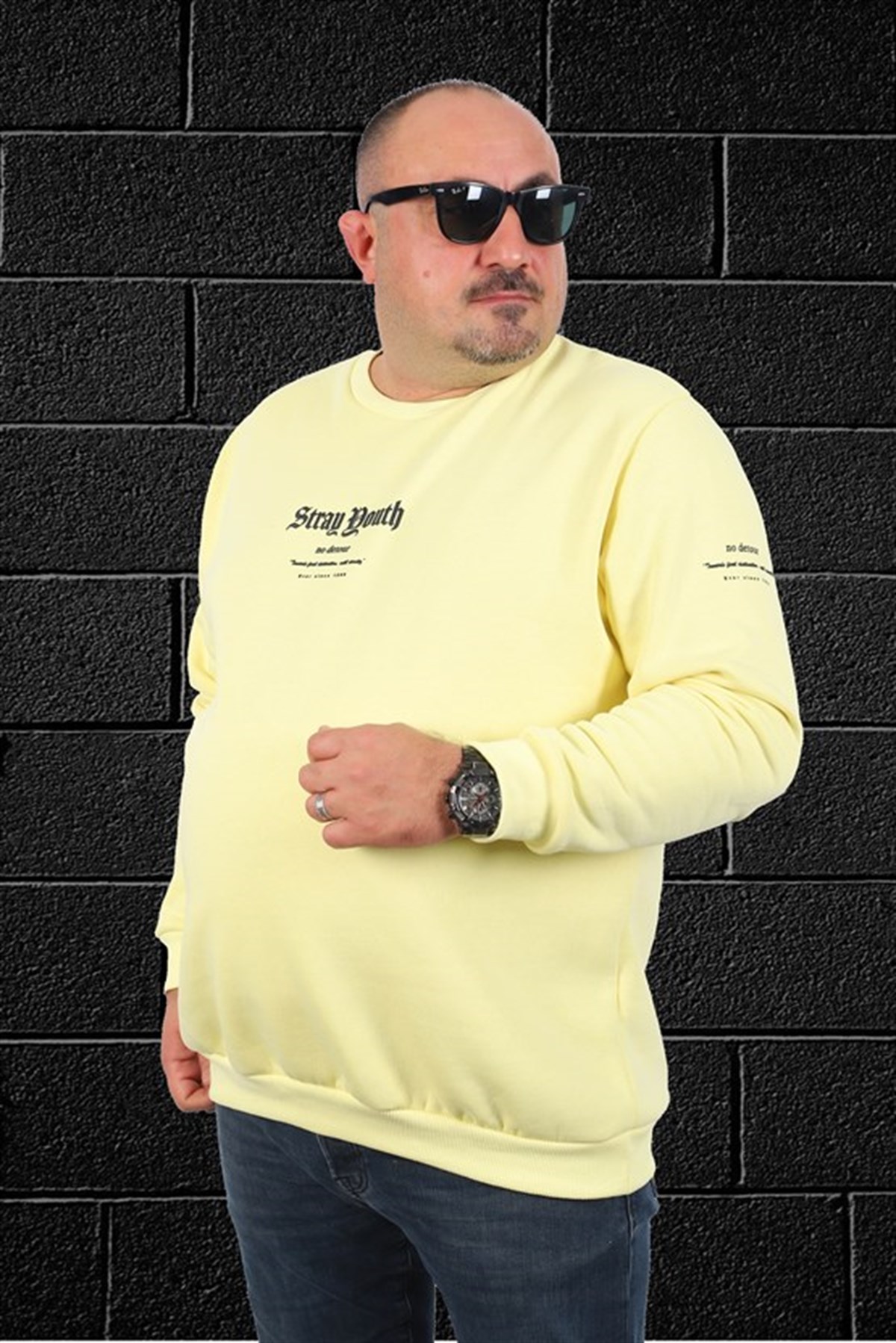 Starbattal Erkek Sweat Stray South 22730 SARI
