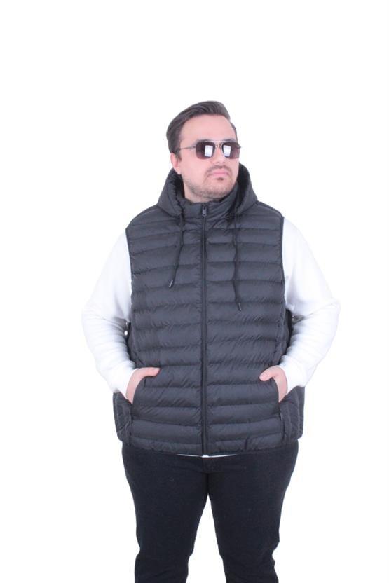 Starbattal erkek büyük beden Yelek MG 2510 SIYAH