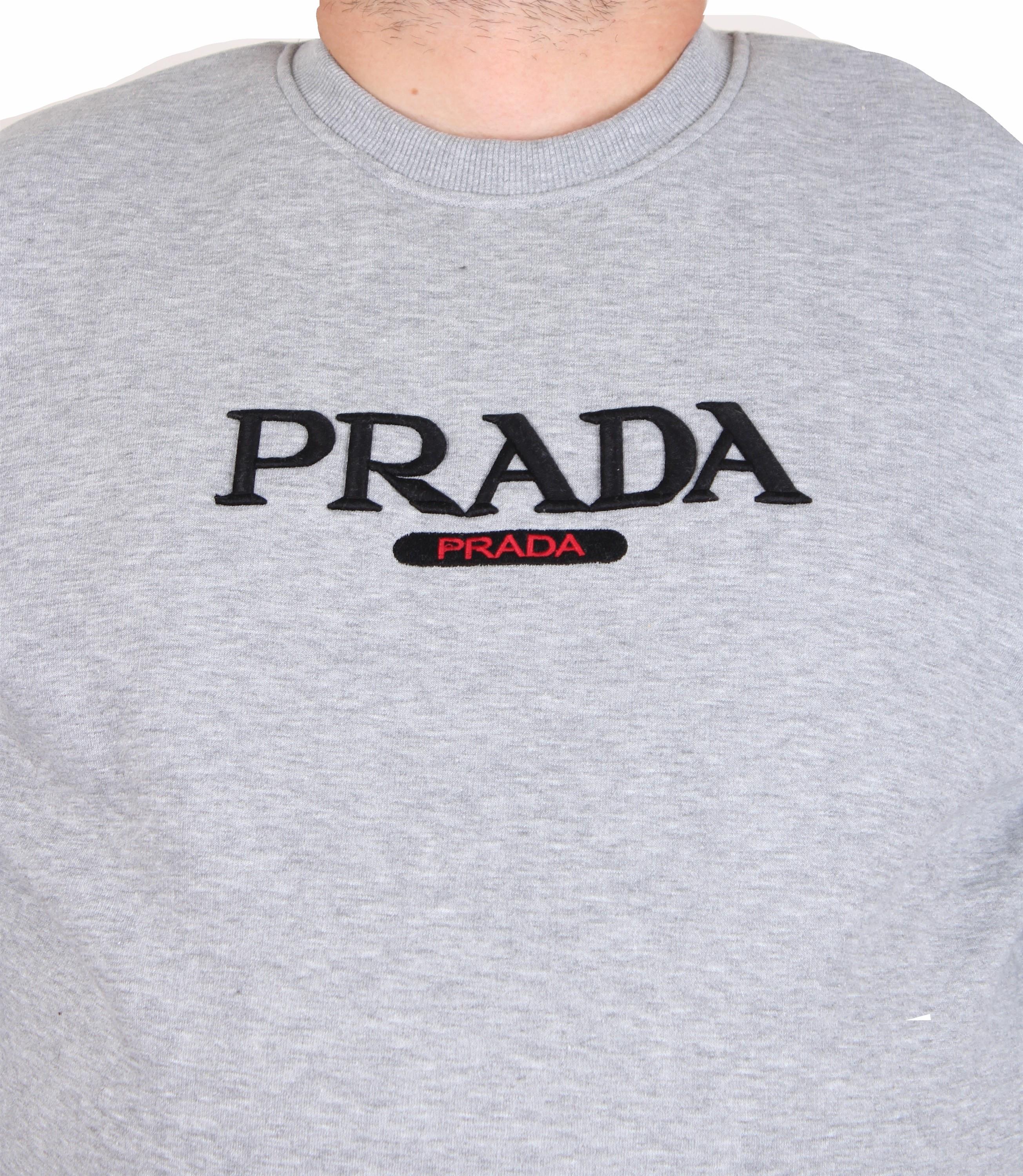 Erkek Büyük Beden Sıfır Yaka 3ip Sweat PRD 24207 GRI MELANJ