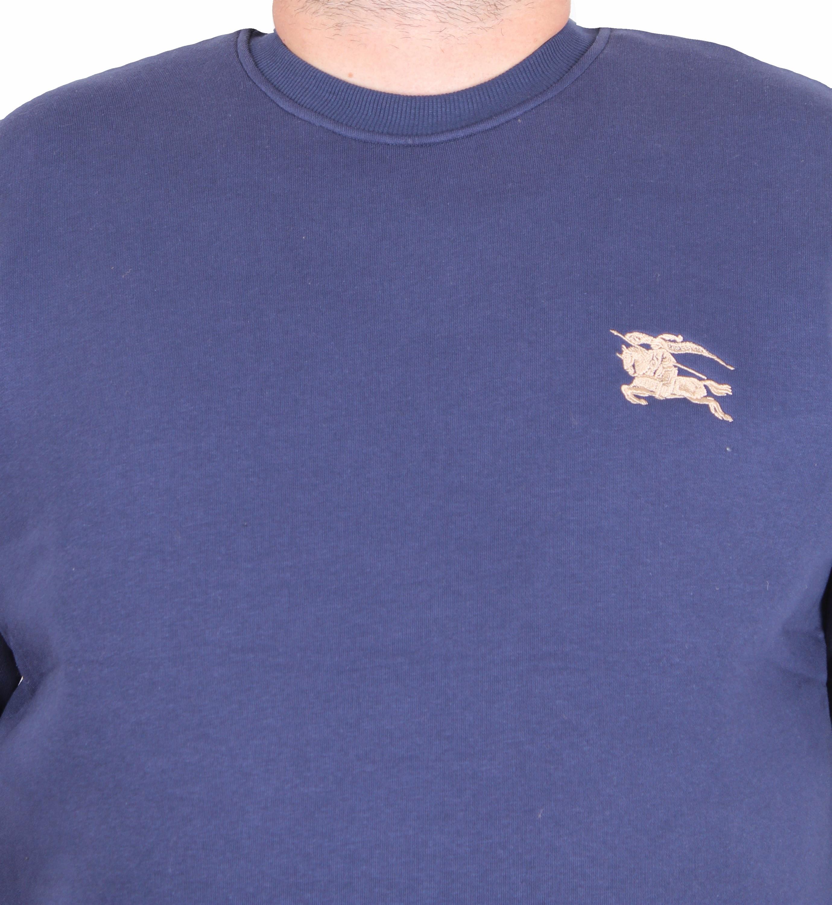 Erkek Büyük Beden Sıfır Yaka 3ip Sweat BRB 24206 INDIGO