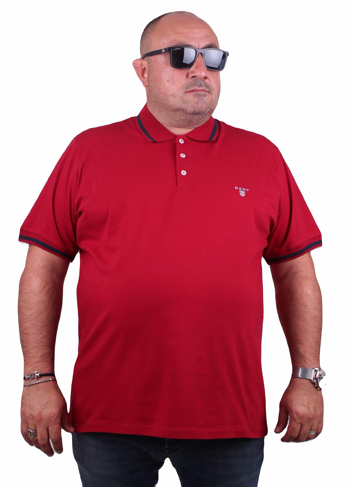 Tişört Polo Yaka GNT 23418 BORDO