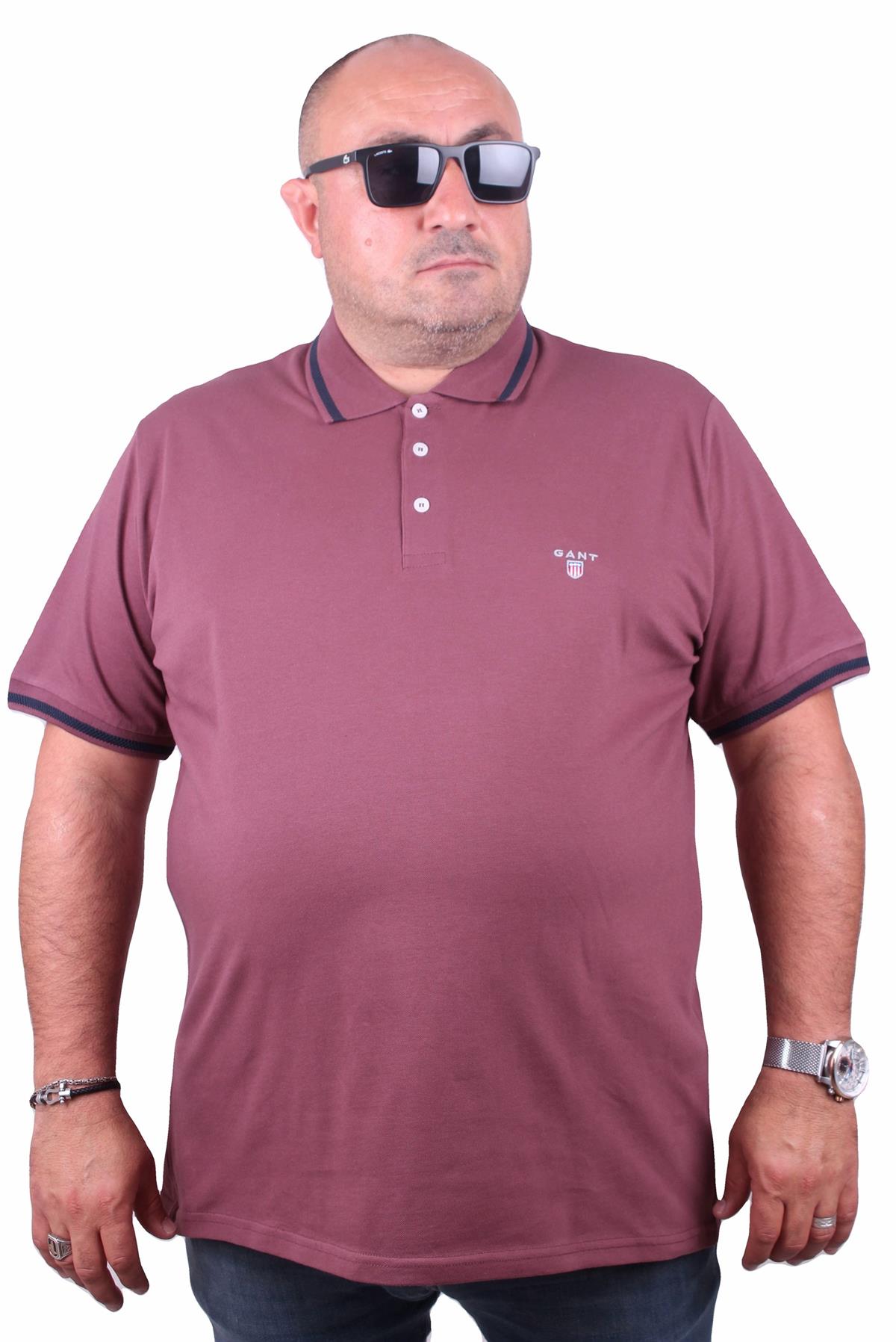 Tişört Polo Yaka GNT 23418 Eflatun