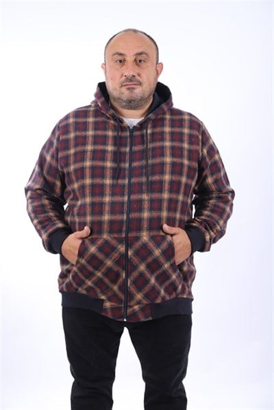 Starbattal Büyük Beden Sweat Kanguru Cep Square 22208-1526