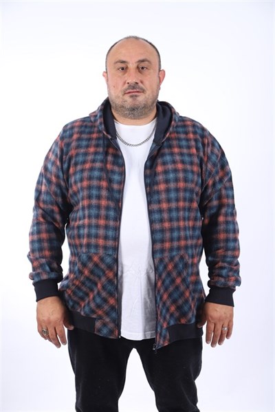 Starbattal Büyük Beden Sweat Kanguru Cep Square 22208-1508
