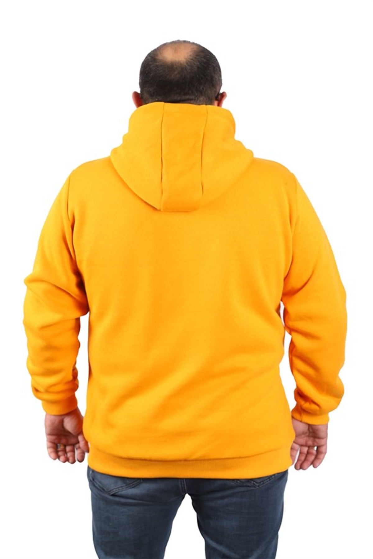 Starbattal Büyük Beden Unisex Kapüşonlu 3ip Sweat 11701 HARDAL