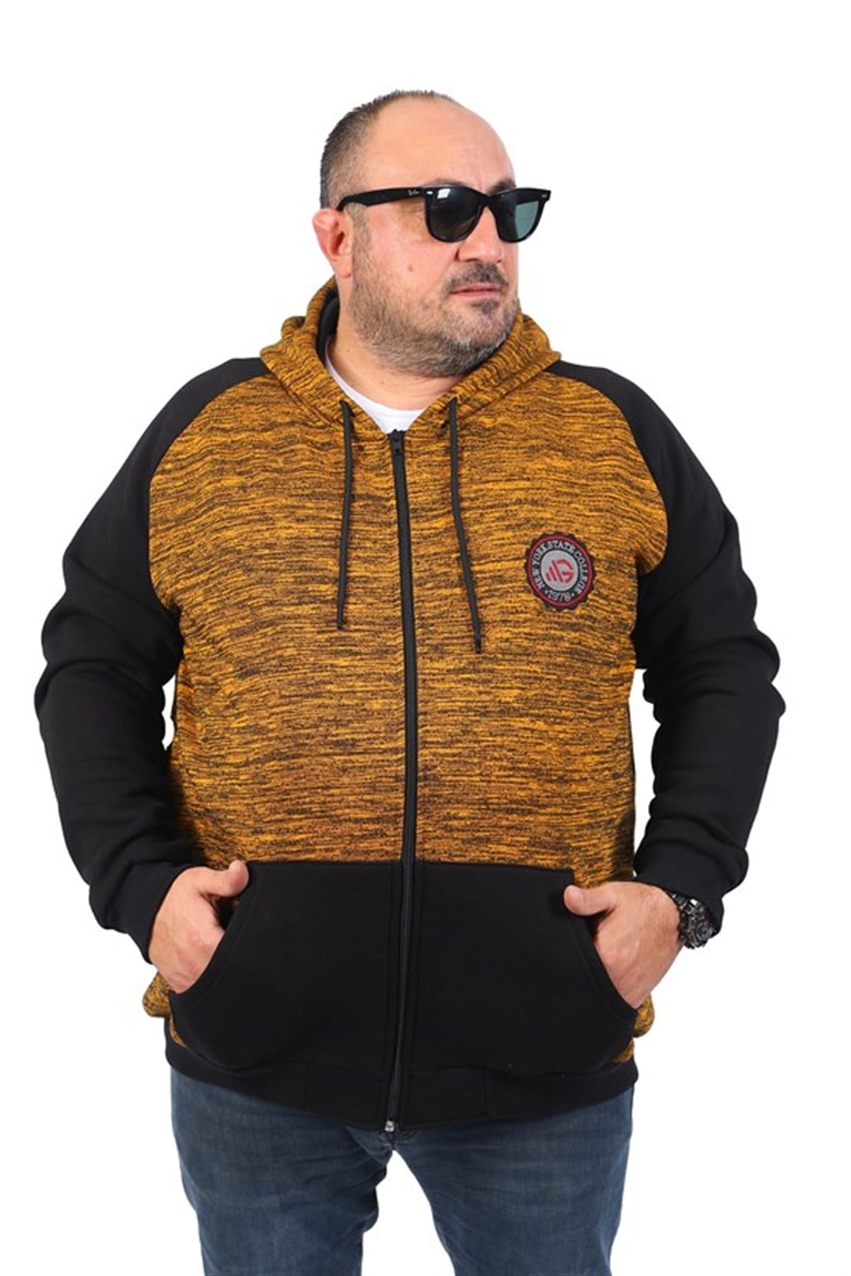 Starbattal Büyük Beden Unisex New York Collage Sweat 22727-6444