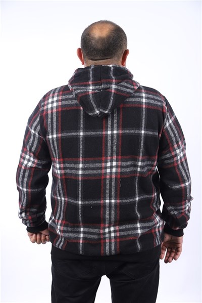 Starbattal Kangaroo Pocket Oduncu Sweat-Gömlek Stripe 22209-1418
