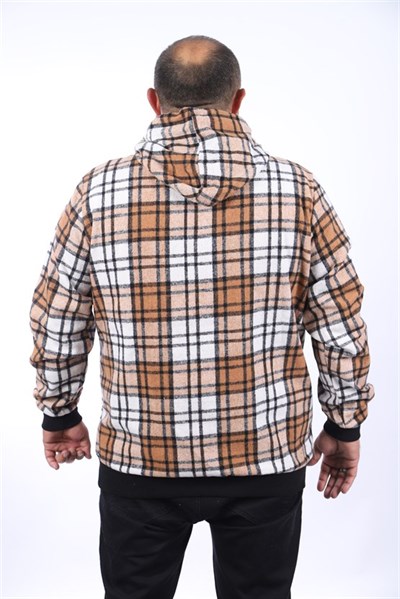 Starbattal Kangaroo Pocket Oduncu Sweat-Gömlek Stripe 22209-1454